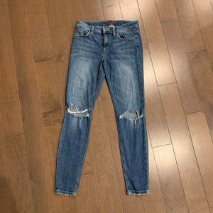 Joe's - Distressed Ankle Skinny Jeans, Size 26